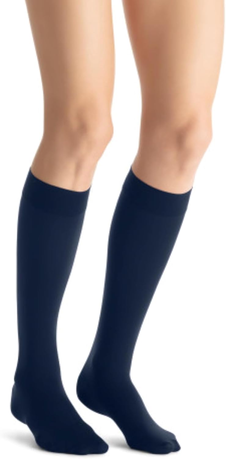 Jobst Opaque 15-20 Knee-High Midnight Navy  X-Large